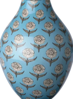 Intratuin vaas Tali blauw D 18 H 24 cm