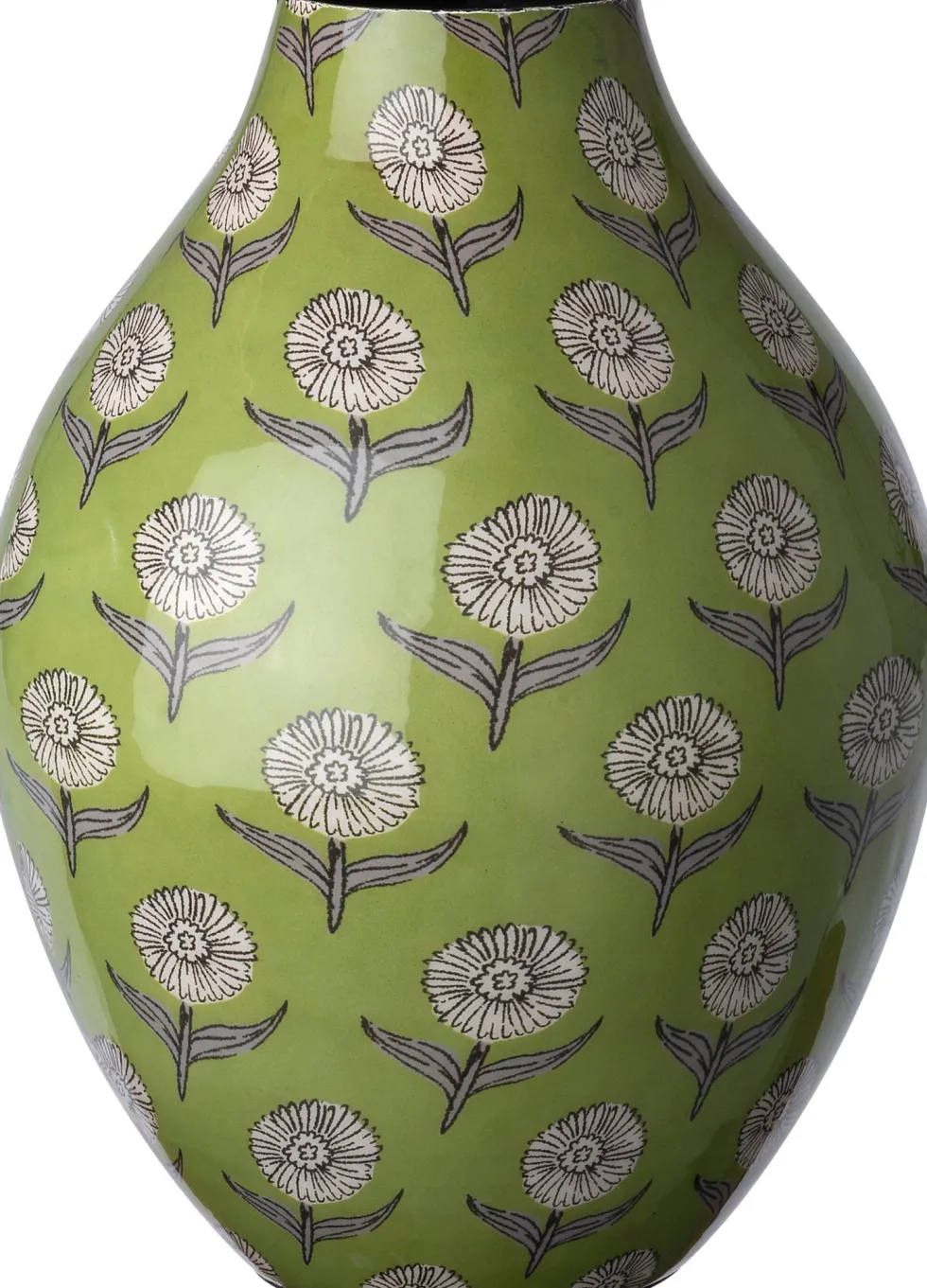 Intratuin vaas Tali groen D 18 H 24 cm