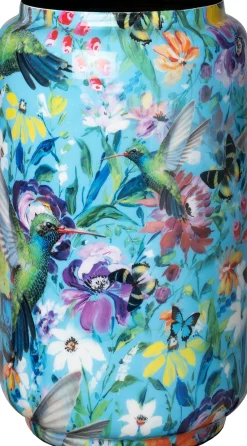 Intratuin vaas Tebay blauw D 18 H 30 cm