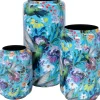 Intratuin vaas Tebay blauw D 15 H 21 cm