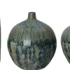 Intratuin vaas Teun blauw / grijs D 27 H 31 cm