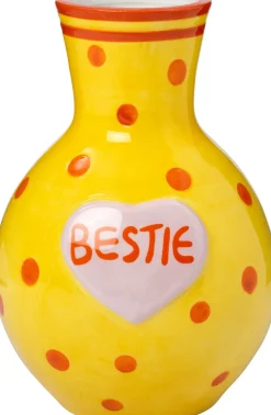 Intratuin vaas Tilst Bestie geel / oranje 14 x 14 x 19 cm