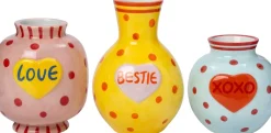 Intratuin vaas Tilst Bestie geel / oranje 14 x 14 x 19 cm