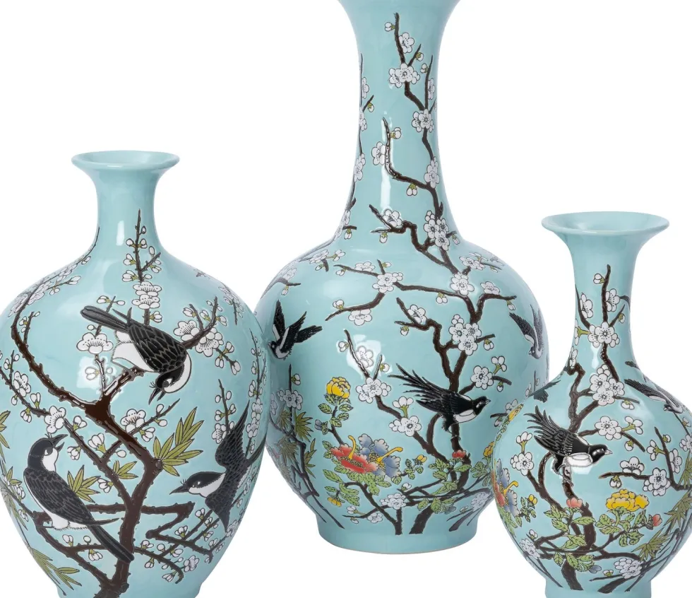 Intratuin vaas Uva blauw D 20 H 36 cm