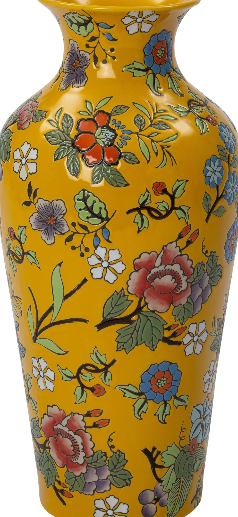 Intratuin vaas Uva geel D 20 H 40 cm