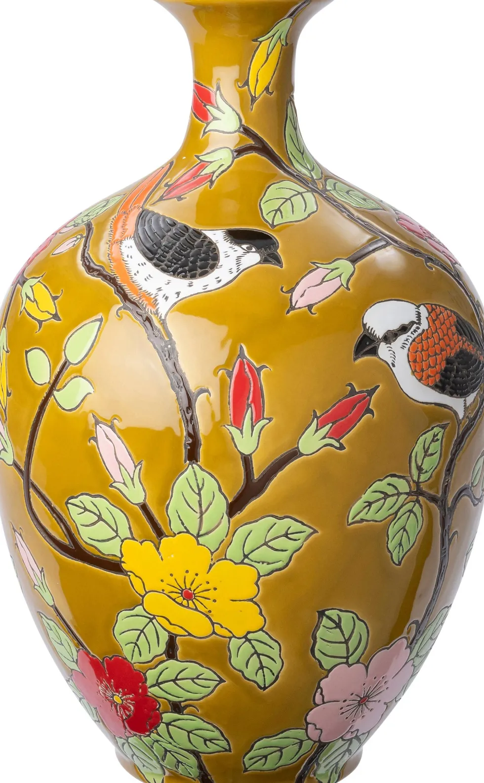 Intratuin vaas Uva geel D 26 H 41 cm
