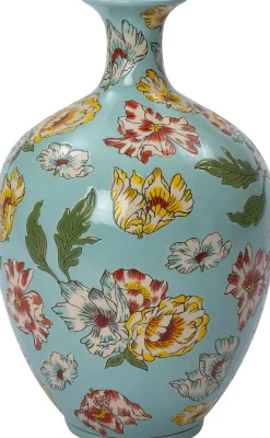 Intratuin vaas Uva mintblauw D 26 H 41 cm