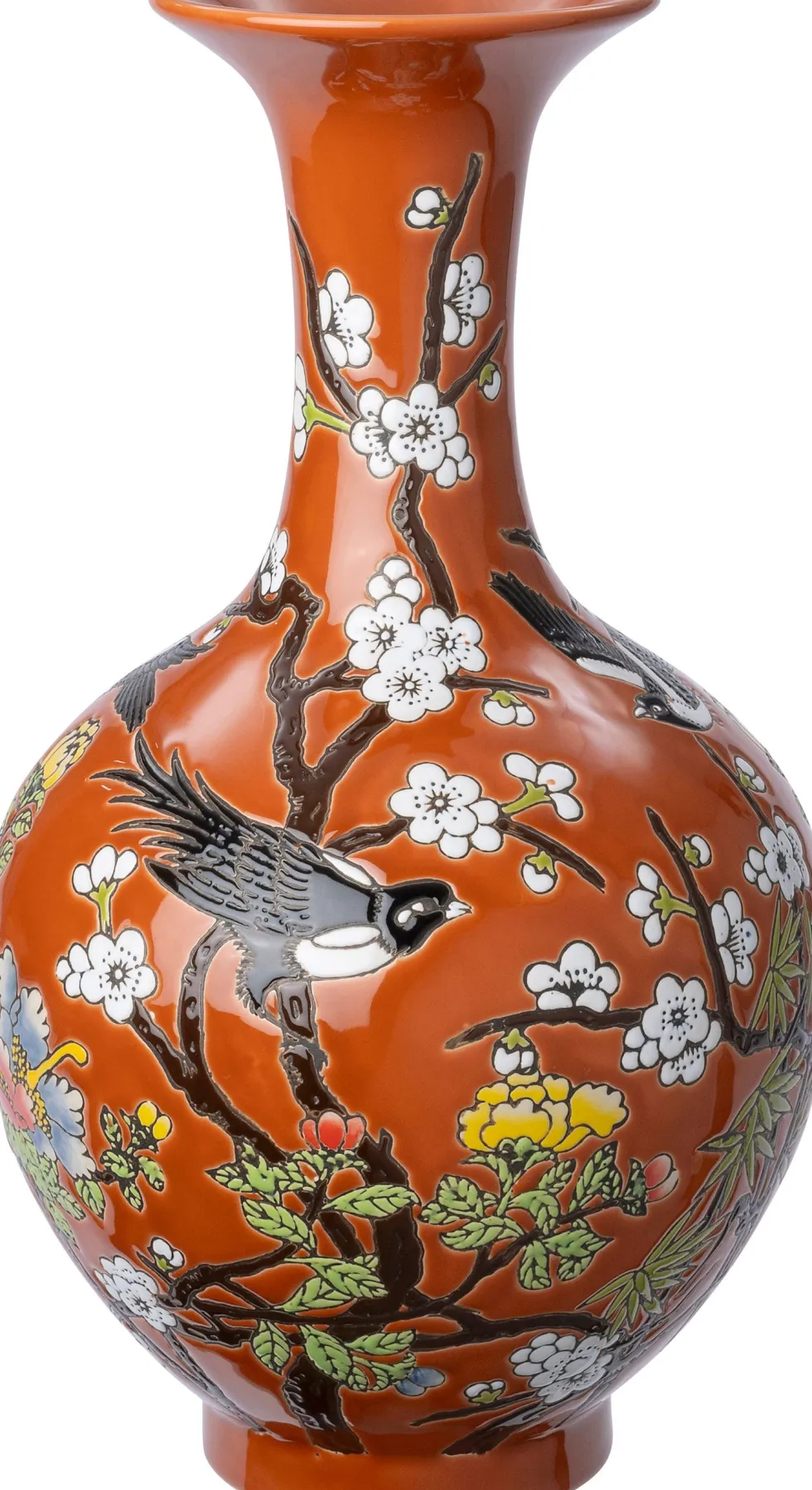 Intratuin vaas Uva oranje D 20 H 36 cm