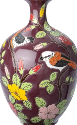Intratuin vaas Uva paars D 26 H 41 cm