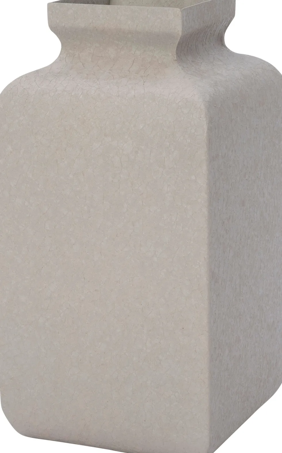 Intratuin vaas Wolls grijs 16 x 16 x 33 cm