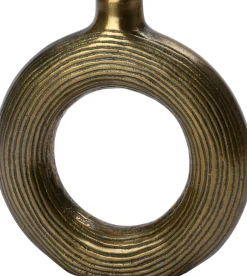 Intratuin vaas Yonne goud 23 x 5 x 26,5 cm