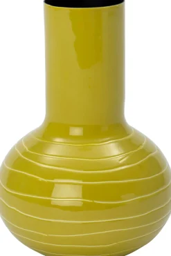 Intratuin vaas Zinzi geel D 16 H 22 cm