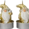 Intratuin waxinelicht Gnoom goud 2 uur 3,7 x 3,7 x 4 cm 6 stuks