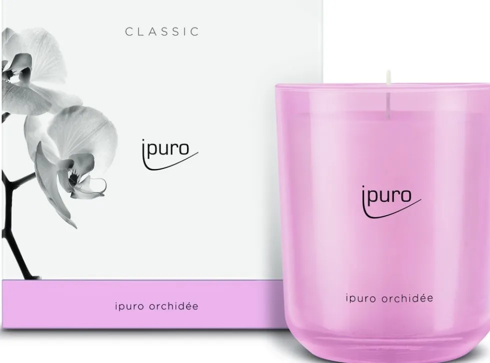 Ipuro geurkaars Classic Orchidée 50 uur D 11,5 H 11,12 cm