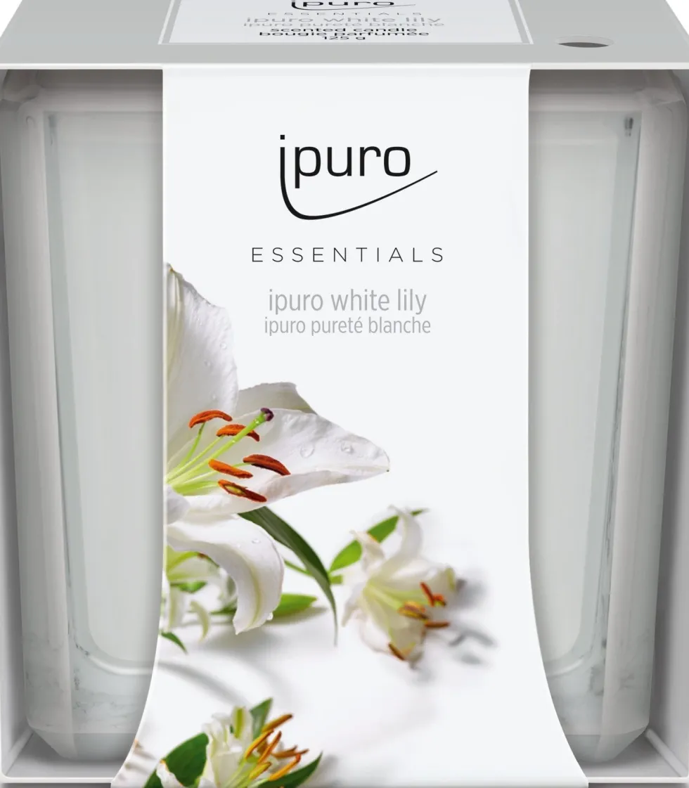 Ipuro geurkaars Essentials White Lily 26 uur D 7,1 H 7 cm