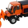 Jägerndorfer kerstdorpminiatuur Unimog winterdienst 19 x 7,5 x 8 cm