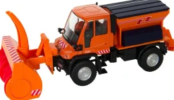 Jägerndorfer kerstdorpminiatuur Unimog winterdienst 19 x 7,5 x 8 cm