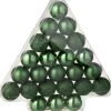 J-Line kerstbal groen D 4 cm 24 stuks