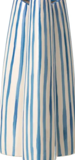 J-Line vaas blauw / wit 18 x 16 x 37 cm