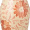 J-Line vaas Bloem crème / oranje D 23,5 H 43 cm