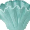 J-Line vaas Bloem turquoise 25 x 13,5 x 14,5 cm