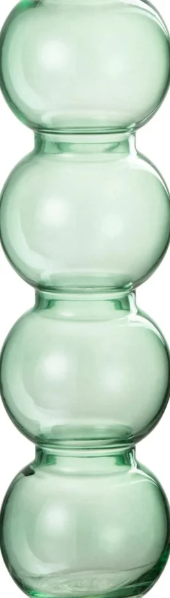 J-Line vaas Bollen groen 8,5 x 8,5 x 30,5 cm