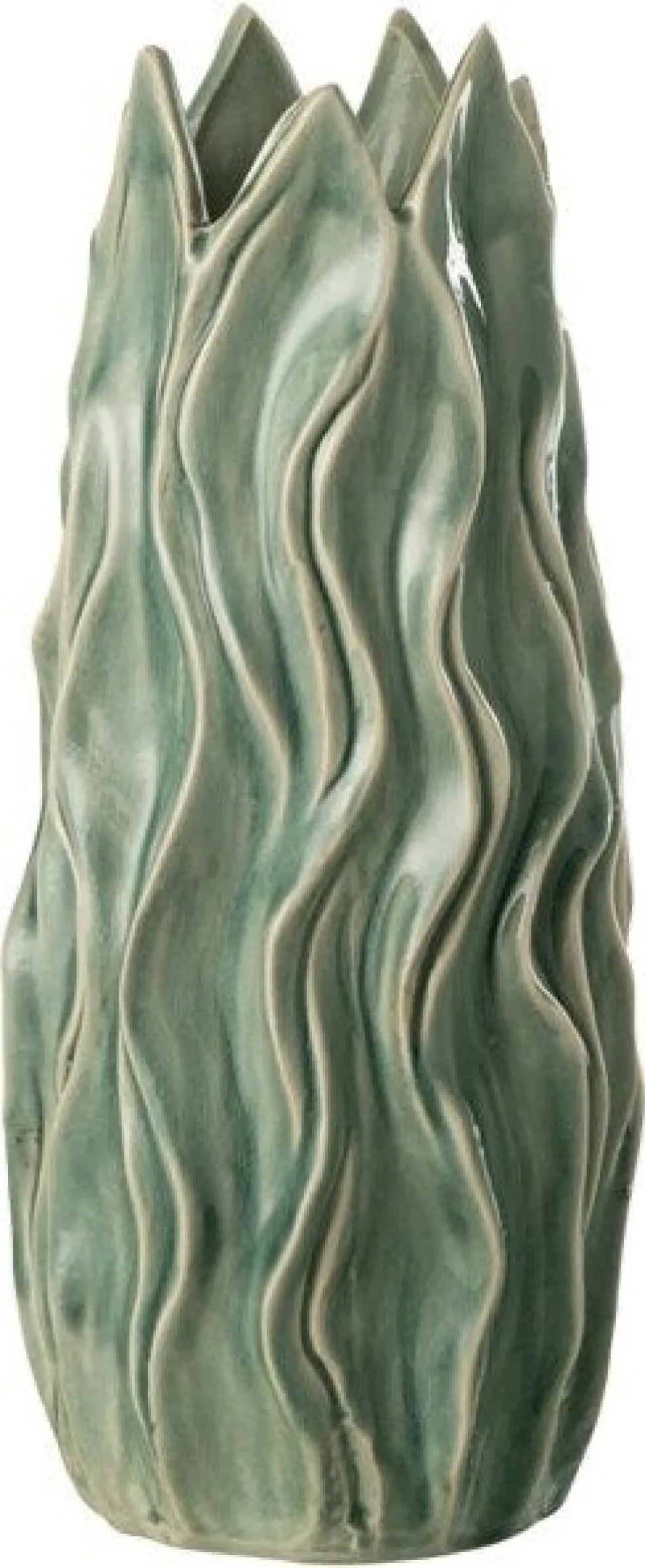 J-Line vaas Ivy groen D 16,5 H 39 cm