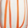 J-Line vaas Pop art transparant / oranje D 12 H 16 cm