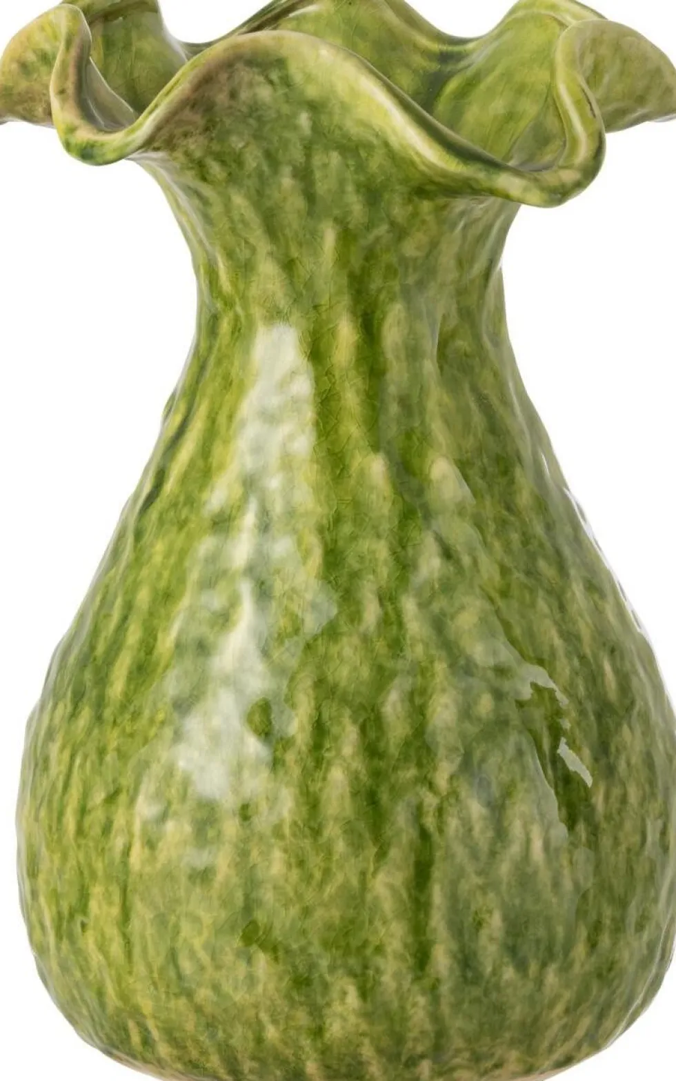 J-Line vaas Ronny groen D 21,5 H 33,5 cm
