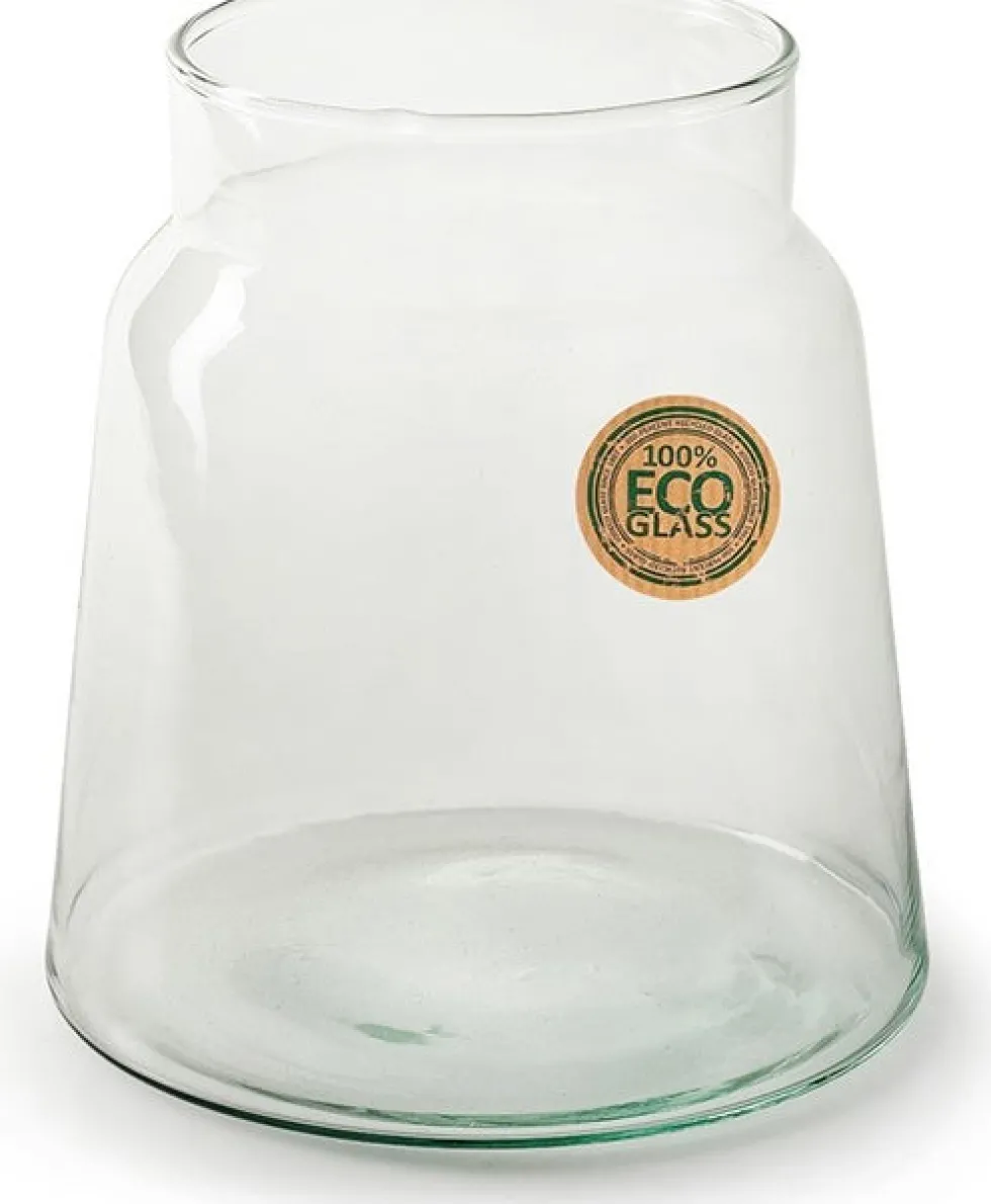 Jodeco vaas Atlas transparant D 14,5 x H 20 cm