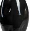 Jodeco vaas Dots zwart D 25 H 45 cm