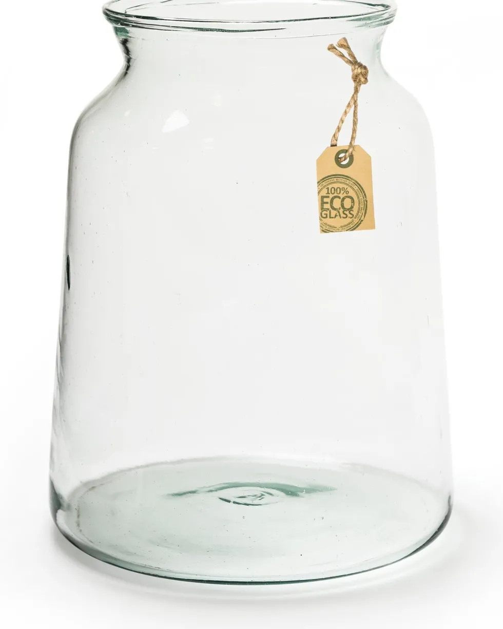 Jodeco vaas Eddy transparant D 17 H 30 cm