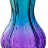 Jodeco vaas Melchior blauw / paars D 9 H 15 cm