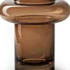 Jodeco vaas op voet Charles bruin D 16 H 20 cm