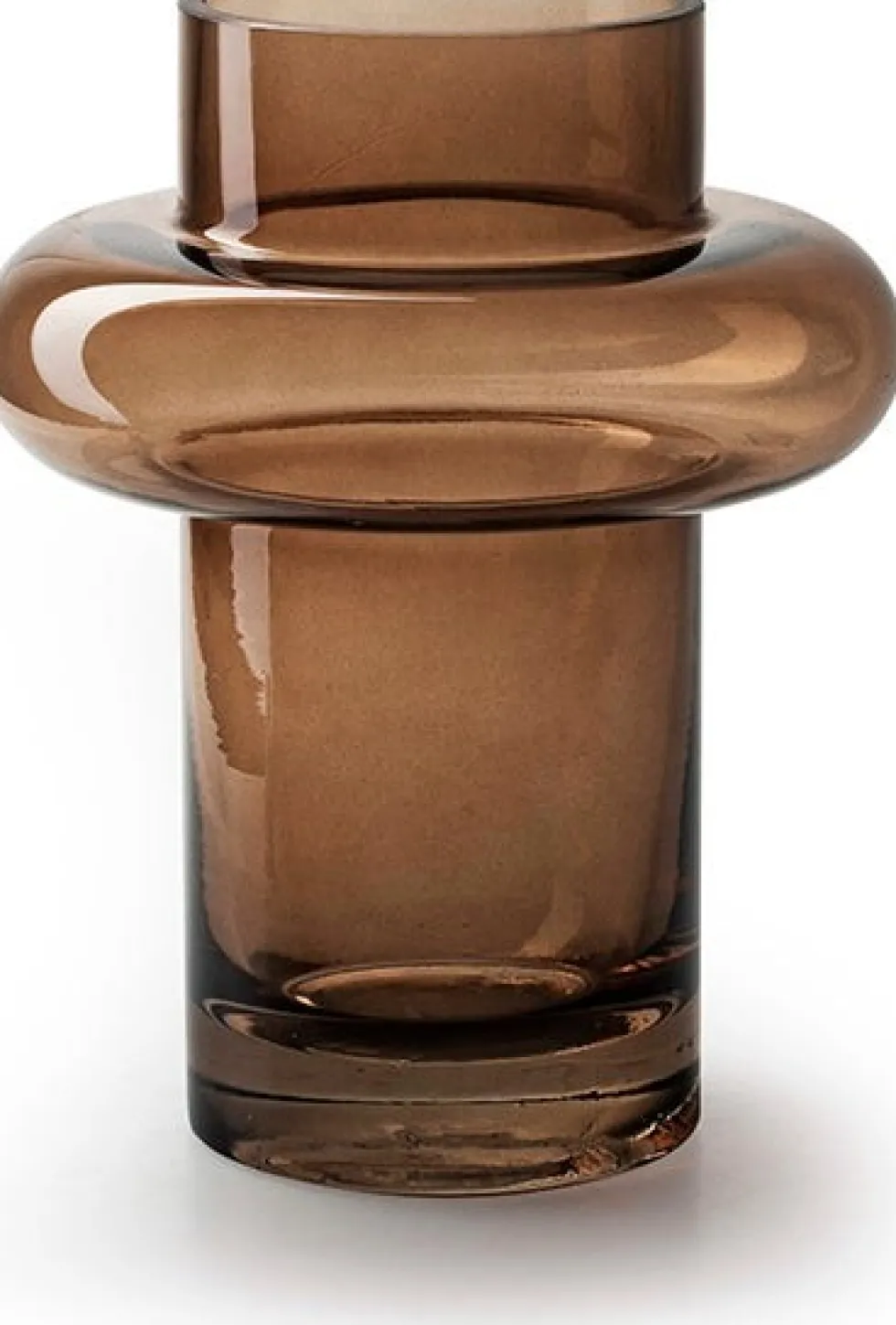 Jodeco vaas op voet Charles bruin D 16 H 20 cm