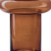 Jodeco vaas op voet Charles bruin D 17 H 25 cm