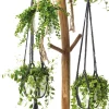 Kapstok voor hangplanten naturel 42 x 53 x 183 cm