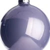 Kerstbal glas kristal lila D 8 cm 6 stuks