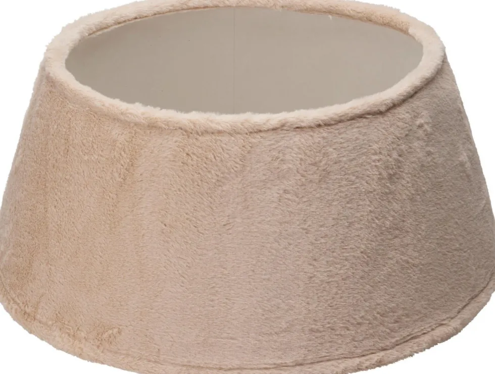 Kerstboommand beige D 55 H 23 cm