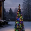 Kerstboom Pop-Up voor buiten groen met 200 lampjes gekleurd D 50 H 150 cm