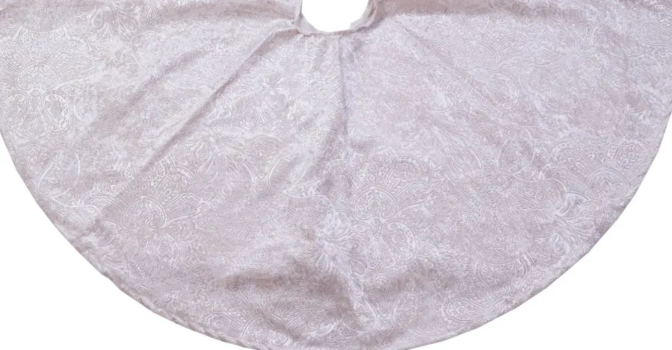 Kerstboomrok barok crème D 120 cm