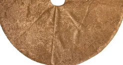 Kerstboomrok barok fluweel goud D 120 cm