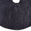 Kerstboomrok glanzend zwart D 120 cm