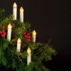Kerstboomverlichting kaars 7,5 m met 30 lampjes warm white