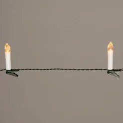 Kerstboomverlichting kaars 7,5 m met 30 lampjes warm white