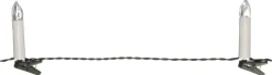 Kerstboomverlichting kaars 7,5 m met 30 lampjes warm white