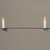 Kerstboomverlichting kaars met 16 LED lampjes warm white 4 m