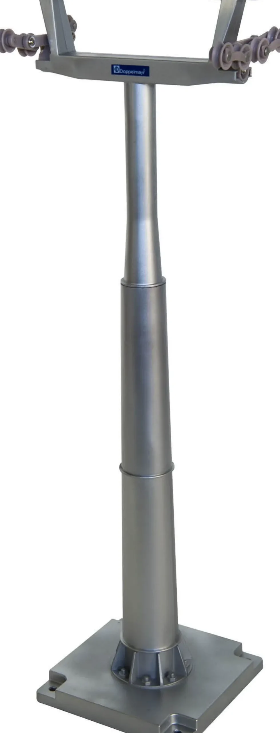 Kerstdorpminiatuur kabelbaan mast enkel 3 hoogten H 45 cm