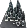 Kerstdorpminiatuur Mini kerstboompjes 16 stuks