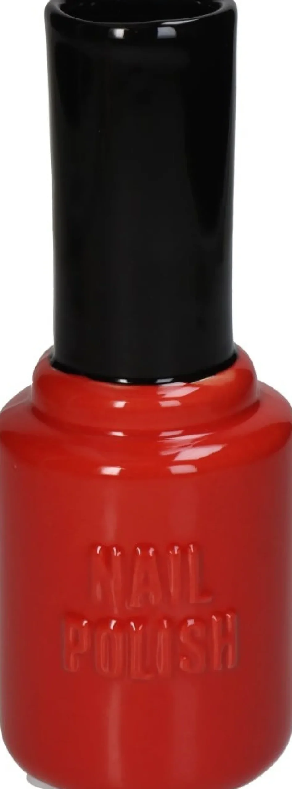 Kersten vaas Fashion rood / zwart D 7 H 18,5 cm